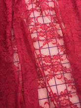 Stretch Lace - 57-inches Wide Dark Red